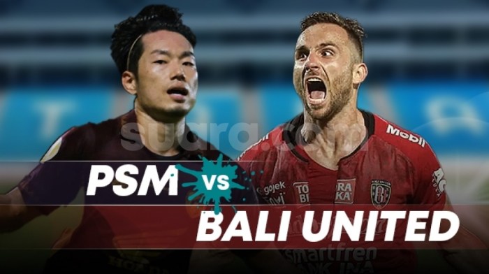 Bali United vs PSM Makassar: Hasil pertandingan dan jalannya laga